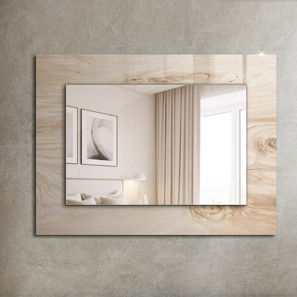 Oglindomat.ro Oglinda perete decorativa Oglinda perete decorativa Lemn înnodat lpp-00277235