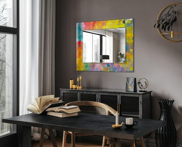 Oglindomat.ro Oglinda cu decor Oglinda cu decor Mozaicuri abstracte colorate lpp-00277248