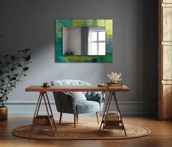 Oglindomat.ro Oglinda imprimata Oglinda imprimata Compoziție abstractă colorată lpp-00277246