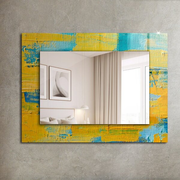 Oglindomat.ro Oglinda decor perete Oglinda decor perete Pictură abstractă în ulei lpp-00277244