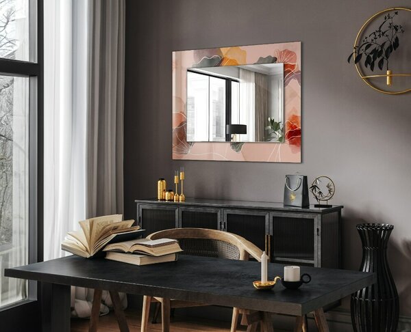 Oglindomat.ro Oglinda perete decorativa Oglinda perete decorativa Motive florale abstracte lpp-00277256