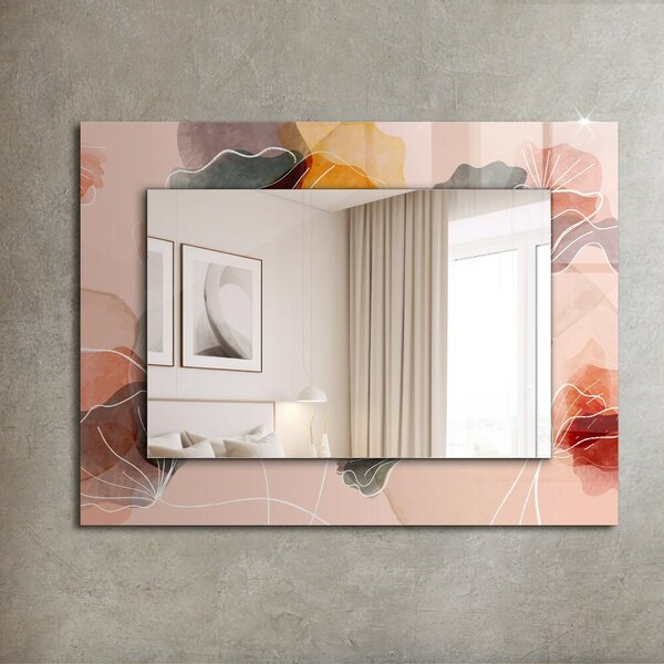 Oglindomat.ro Oglinda perete decorativa Oglinda perete decorativa Motive florale abstracte lpp-00277256