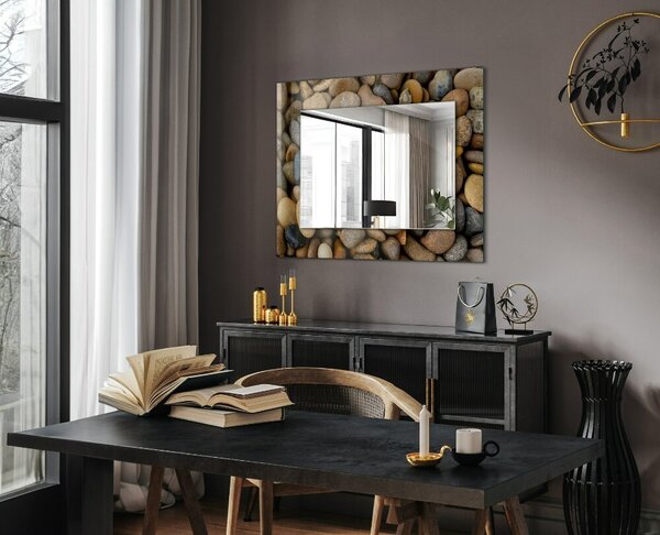 Oglindomat.ro Oglinda decor perete Oglinda decor perete Pietre colorate simple lpp-00277254