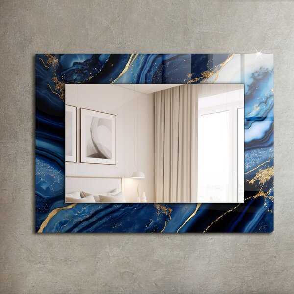 Oglindomat.ro Oglinda cu decor Oglinda cu decor Artă abstractă din marmură lpp-00277273