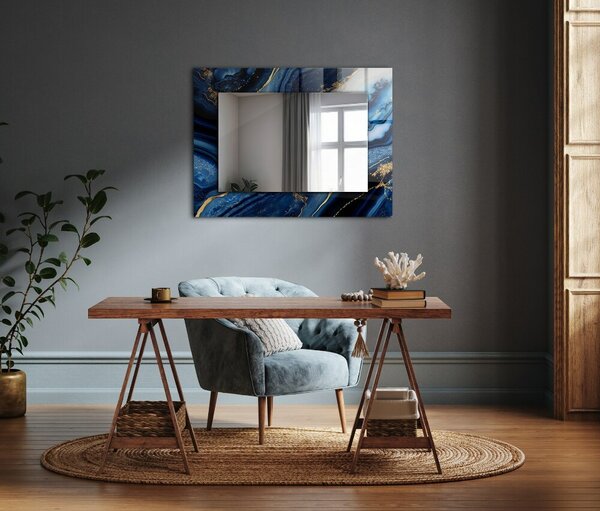 Oglindomat.ro Oglinda cu decor Oglinda cu decor Artă abstractă din marmură lpp-00277273