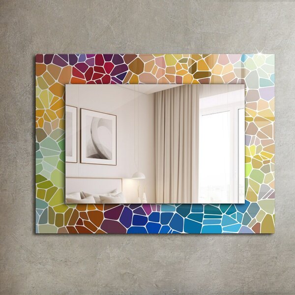Oglindomat.ro Oglinda cu decor Oglinda cu decor Flori și frunze lpp-00277283