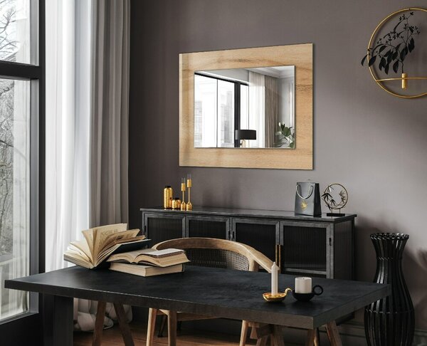 Oglindomat.ro Oglinda rama cu imprimeu Oglinda rama cu imprimeu Valuri abstracte colorate lpp-00277282