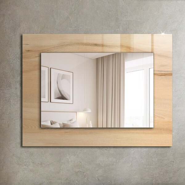 Oglindomat.ro Oglinda rama cu imprimeu Oglinda rama cu imprimeu Valuri abstracte colorate lpp-00277282
