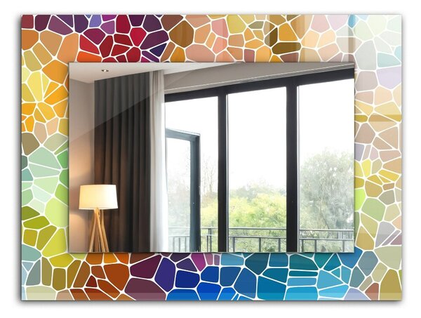 Oglindomat.ro Oglinda cu decor Oglinda cu decor Flori și frunze lpp-00277283