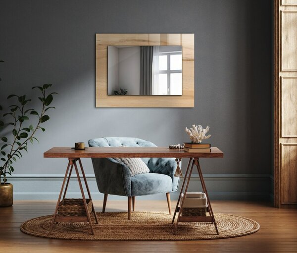 Oglindomat.ro Oglinda rama cu imprimeu Oglinda rama cu imprimeu Valuri abstracte colorate lpp-00277282