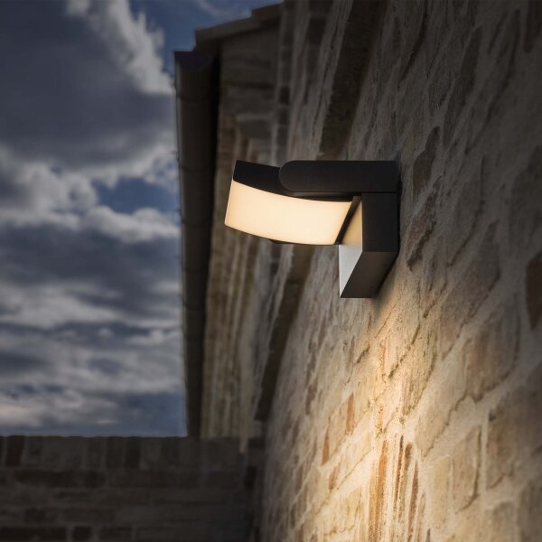 Aplică LED de exterior Ideal Lux SWIPE LED/20,5W/230V antracit