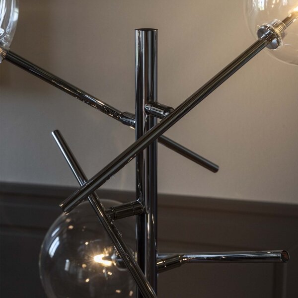 Lampadar LED Ideal Lux EQUINOXE 4xG4/2W/230V crom/transparent