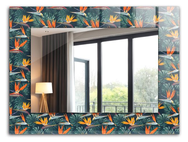 Oglindomat.ro Oglinda rama cu imprimeu Oglinda rama cu imprimeu Val mare în Kanagawa lpp-00277338