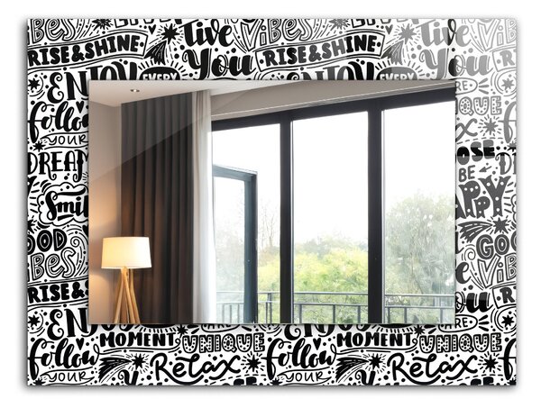 Oglindomat.ro Oglinda decor perete Oglinda decor perete Linii diagonale pe lemn lpp-00277349