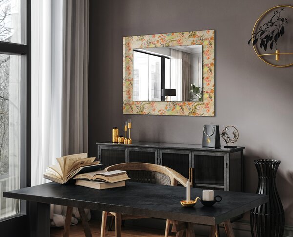 Oglindomat.ro Oglinda cu decor Oglinda cu decor Motiv geometric alb-negru lpp-00277353