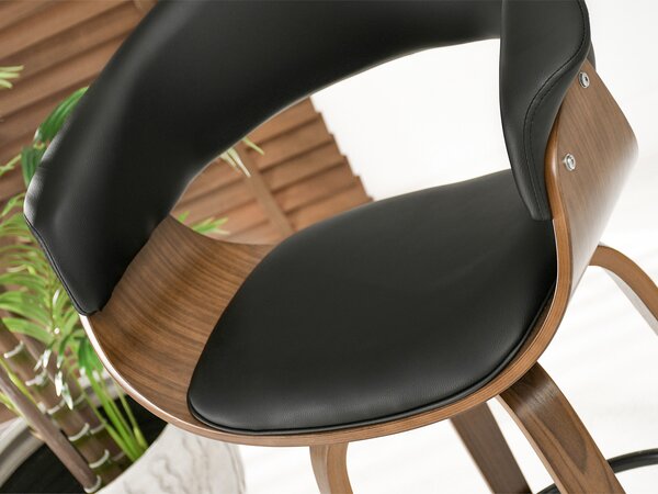 Scaun bar Elynah 75 (negru). Promo -21%. 1136384