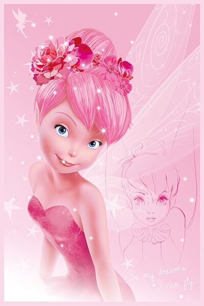 Poster Disney Fairies - Tink Pink, (61 x 91.5 cm)
