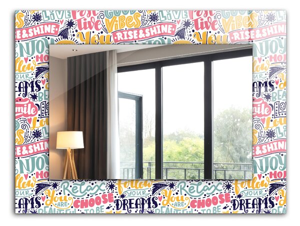 Oglindomat.ro Oglinda perete decorativa Oglinda perete decorativa Motive abstracte în portocaliu lpp-00277350