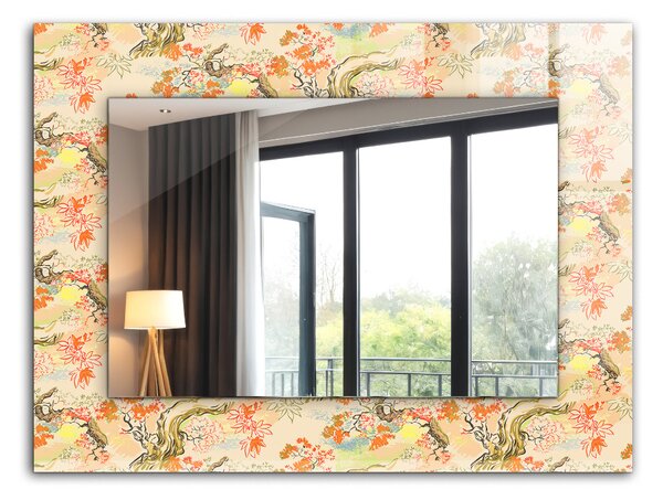 Oglindomat.ro Oglinda cu decor Oglinda cu decor Motiv geometric alb-negru lpp-00277353