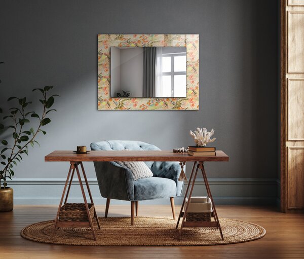 Oglindomat.ro Oglinda cu decor Oglinda cu decor Motiv geometric alb-negru lpp-00277353