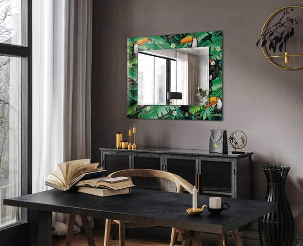 Oglindomat.ro Decoratiuni perete cu oglinda Decoratiuni perete cu oglinda Motiv geometric turcoaz lpp-00277354