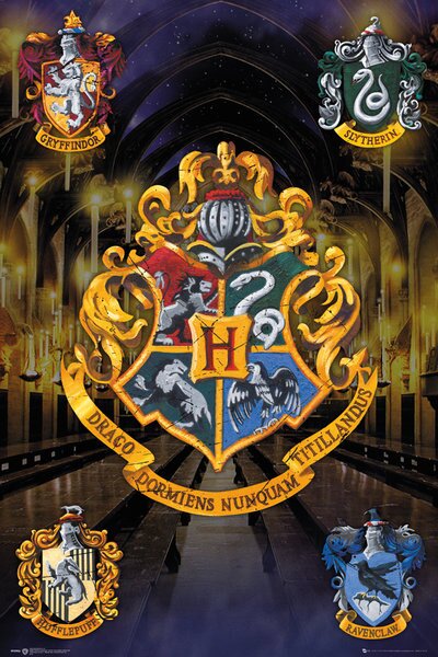 Poster Harry Potter - Stemele Hogwartsului, (61 x 91.5 cm)