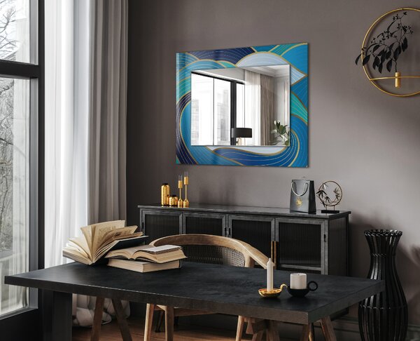 Oglindomat.ro Decoratiuni perete cu oglinda Decoratiuni perete cu oglinda Frunze albe de ou de Paște lpp-00277362