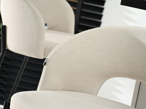 Scaun bar Guinden (crem + negru). Promo -22%. 1136388