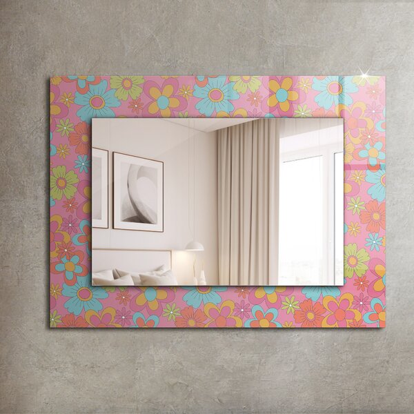 Oglindomat.ro Oglinda cu decor Oglinda cu decor Stele roz lpp-00277361