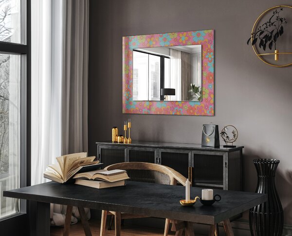 Oglindomat.ro Oglinda cu decor Oglinda cu decor Stele roz lpp-00277361
