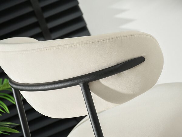 Scaun bar Inezenente (crem + negru). Promo -22%. 1136391