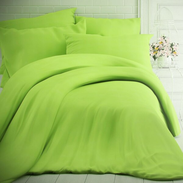 Lenjerie de pat Kvalitex din bumbac verde , 240 x200 cm, 2 bucăți 70 x 90 cm