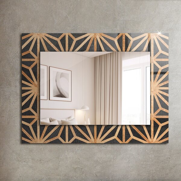 Oglindomat.ro Decoratiuni perete cu oglinda Decoratiuni perete cu oglinda Model geometric în os lpp-00277370
