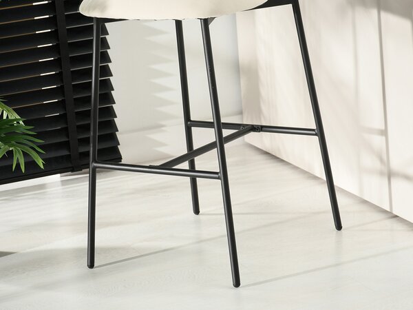 Scaun bar Inezenente (crem + negru). Promo -22%. 1136391