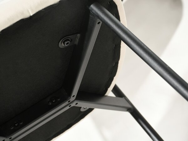 Scaun bar Inezenente (crem + negru). Promo -22%. 1136391