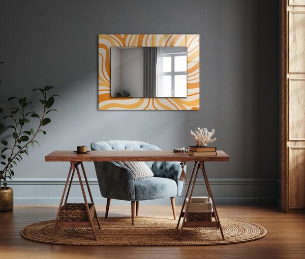 Oglindomat.ro Oglinda decor perete Oglinda decor perete Motiv negru și gri lpp-00277373