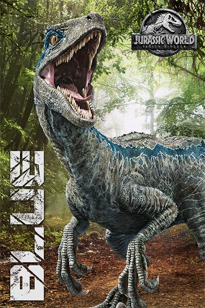 Poster Jurassic World Fallen Kingdom - Blue, (61 x 91.5 cm)