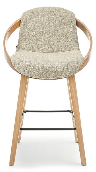 Scaun bar Lageze (bej + stejar). Promo -22%. 1136400