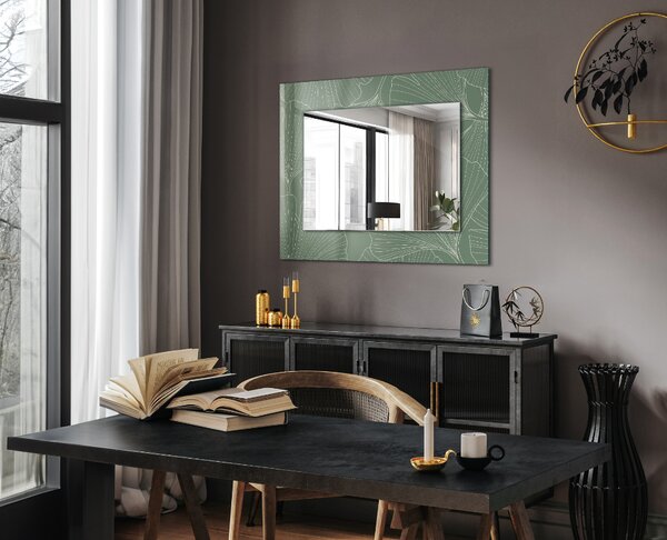 Oglindomat.ro Decoratiuni perete cu oglinda Decoratiuni perete cu oglinda Ceață Ginkgo lpp-00277386