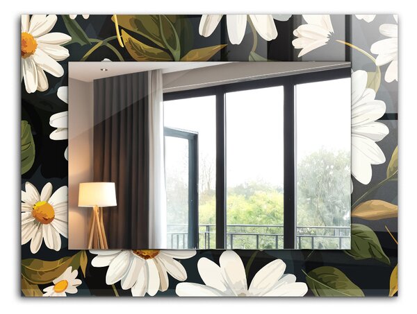 Oglindomat.ro Oglinda cu decor Oglinda cu decor Ceață Margherita bianca lpp-00277385