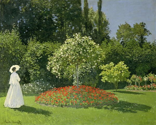 Claude Monet - Artă imprimată Jeanne Marie Lecadre in the Garden, 1866, (40 x 30 cm)