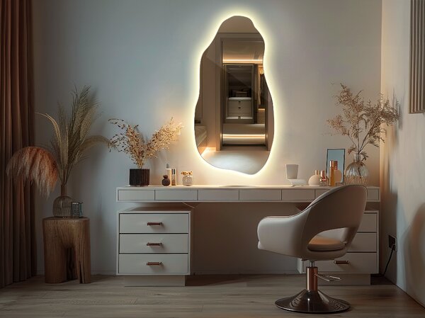 Oglindomat.ro Oglinda forma neregulata led minimalist Oglinda forma neregulata led minimalist 45x90 cm lnbl2-45x90-00000000