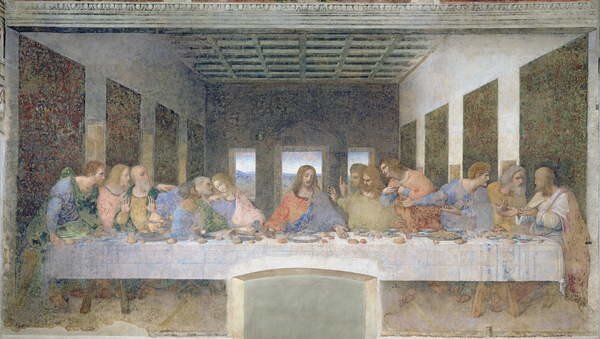 Leonardo da Vinci - Reproducere The Last Supper, 1495-97 (fresco), (40 x 22.5 cm)