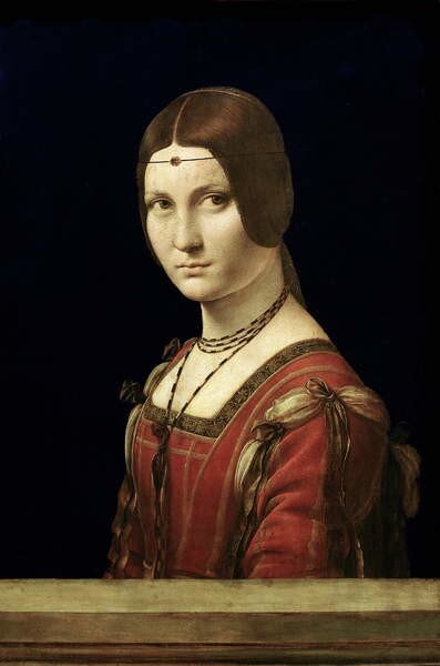 Leonardo da Vinci - Artă imprimată Portrait of a Lady, (26.7 x 40 cm)