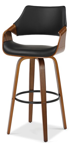 Scaun bar Rolenzono H75 (negru). Promo -22%. 1136425