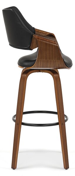 Scaun bar Rolenzono H75 (negru). Promo -22%. 1136425