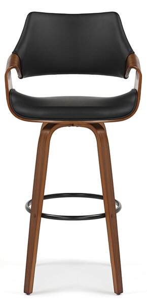 Scaun bar Rolenzono H75 (negru). Promo -22%. 1136425