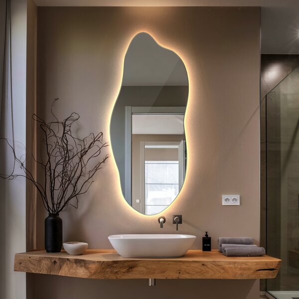 Oglindomat.ro Oglinda forma neregulata led Oglinda forma neregulata led 35x80 cm barble-35x80-00000000