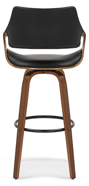 Scaun bar Rolenzono H75 (negru). Promo -22%. 1136425