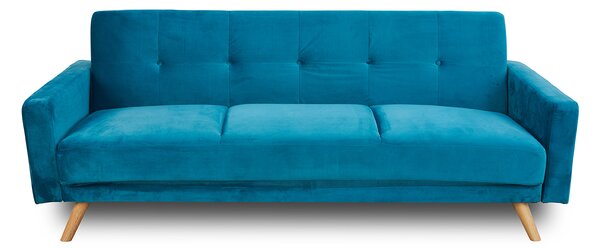 Canapea extensibilă Cristina catifea Turquoise
